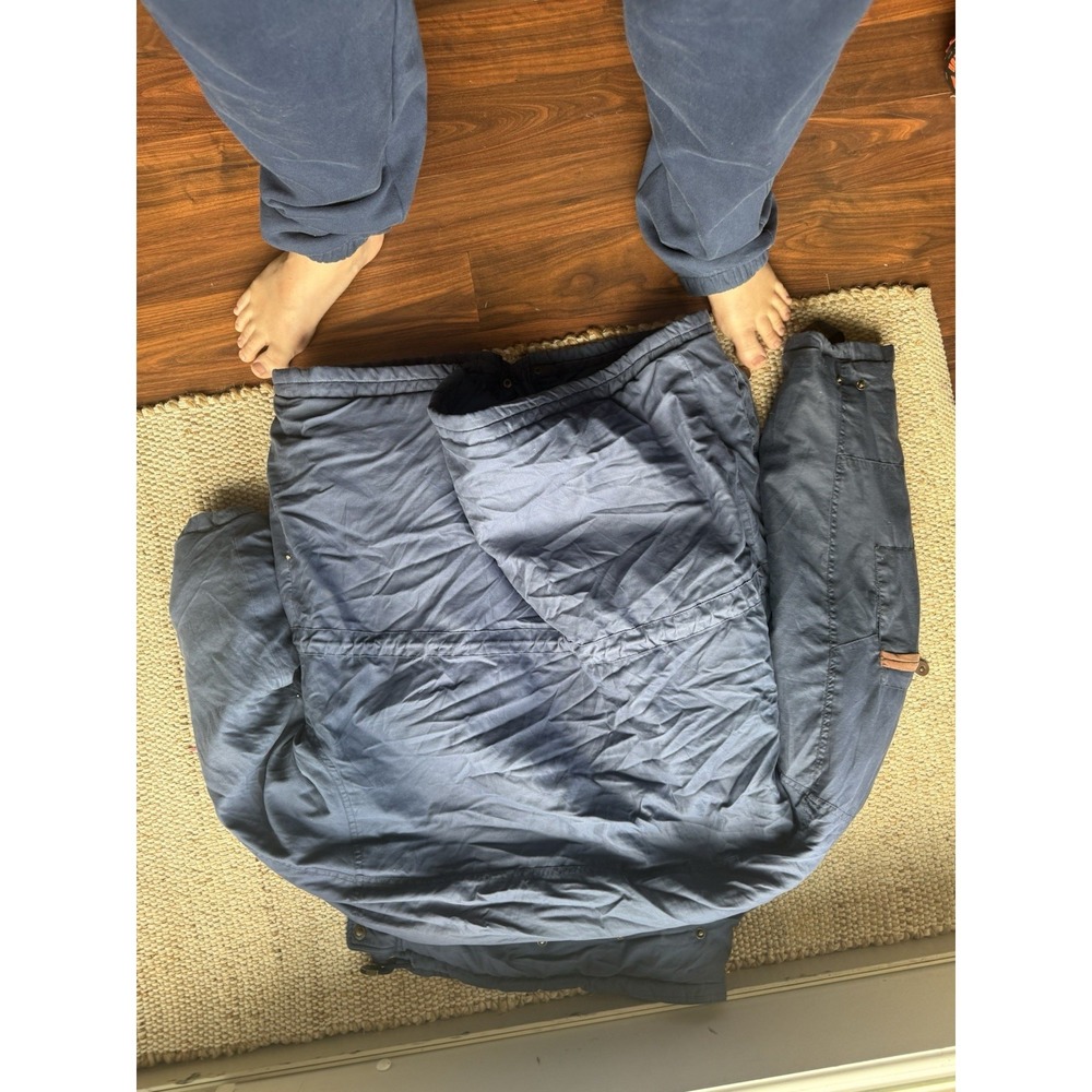 Vintage Cabela's Gore-Tex Parka Jacket Blue Mens Large Hunting Coat - Picture 9 of 10